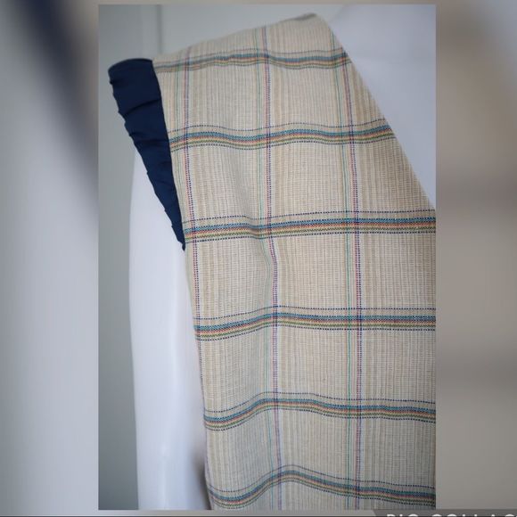 Handmade Mens Swimsuits Bathing Suit Swim Trunk Plaid with Matching Vest L - Picture 5 of 13